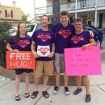 Hug stroll in Doylestown